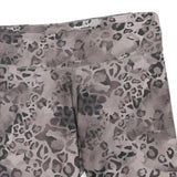 REEBOK Womens Shorts Grey Leopard Print M W28 Activewear Gym Fitness Leggings