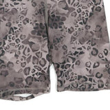 REEBOK Womens Shorts Grey Leopard Print M W28 Activewear Gym Fitness Leggings