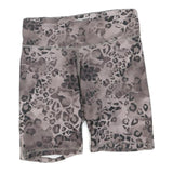 REEBOK Womens Shorts Grey Leopard Print M W28 Activewear Gym Fitness Leggings