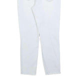 GUESS Womens Slim Fit White Denim Jeans W31 L26 Zip Cotton Blend Stylish