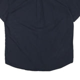 TOMMY HILFIGER Mens Blue Shirt XL Cotton Blend Short Sleeve Casual Button Down