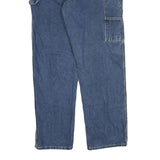 DICKIES Mens Blue Regular Fit Straight Denim Jeans W40 L32 Workwear Zip