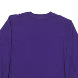GILDAN Mens Purple Northwestern Football Long Sleeve Crew Neck T-Shirt L Cotton