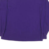 GILDAN Mens Purple Northwestern Football Long Sleeve Crew Neck T-Shirt L Cotton