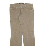 IMERPIAL Mens Cotton Blend Beige Regular Fit Straight Leg Trousers W36 L36
