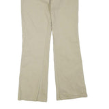 DICKIES Mens Beige Regular Fit Cotton Blend Trousers W34 L32 Workwear Zip