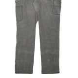 CARHARTT Womens Cotton Blend Grey Slim Slim Fit Straight Leg Trousers W33 L29