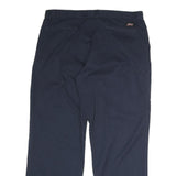 DICKIES Mens Cotton Blend Navy Regular Straight Trousers W36 L30 Workwear