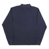 CARHARTT Mens Navy Blue Long Sleeve Crew Neck T-Shirt L Cotton Blend