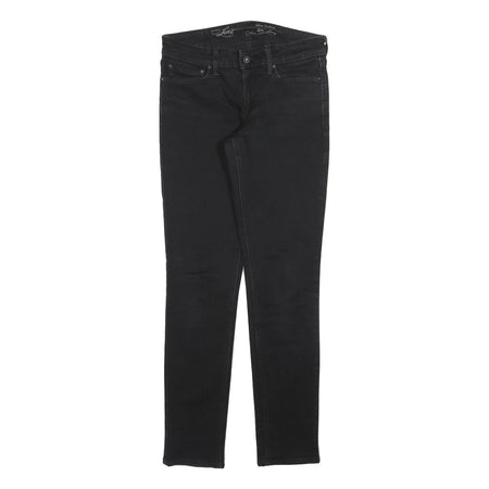 LEVI'S Womens Jeans Black Slim Skinny Denim Medium W28 L29 Zip Cotton Blend