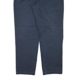 DICKIES Mens Cotton Blend Navy Slim Straight Trousers W40 L31 Workwear Casual