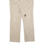 CARHARTT Mens Cotton Blend Beige Relaxed Straight Trousers W32 L34 Workwear