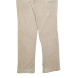 CARHARTT Mens Cotton Blend Beige Relaxed Straight Trousers W32 L34 Workwear