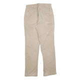 CARHARTT Mens Cotton Blend Beige Relaxed Straight Trousers W32 L34 Workwear