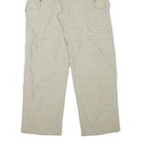 TCM Mens Relaxed Beige Polyester Blend Cargo Trousers W30 L29 Zip Closure