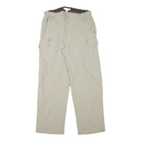 TCM Mens Relaxed Beige Polyester Blend Cargo Trousers W30 L29 Zip Closure