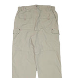 TCM Mens Relaxed Beige Polyester Blend Cargo Trousers W30 L29 Zip Closure