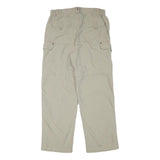 TCM Mens Relaxed Beige Polyester Blend Cargo Trousers W30 L29 Zip Closure