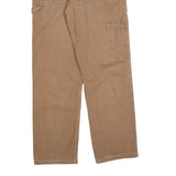 DICKIES Mens Cotton Blend Beige Regular Fit Straight Leg Trousers W33 L34
