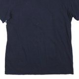 J.CREW Mens Navy Blue & White Graphic Modern T-Shirt M Short Sleeve Crew Neck