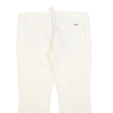 DSQUARED2 Womens Wool Blend White Slim Straight Trousers W34 L27 Elegant Zip