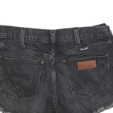 WRANGLER Womens Black Denim Cut-Off Shorts M W30 Frayed Hem Casual Summer