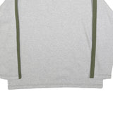 ADIDAS Mens Grey & Green V-Neck XL Sweatshirt Cotton Blend Casual Sportswear