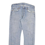 LEVI'S 501 Mens Jeans Blue Regular Straight Denim Light W32 L30 Classic Fit