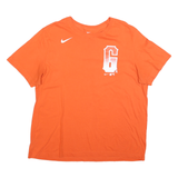 NIKE Mens Orange Yastrzemski Graphic T-Shirt XL Short Sleeve Crew Neck