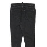 LEVI'S Womens Black Slim Skinny Denim Jeans W31 L27 Distressed Details
