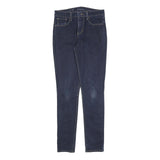 LEVI'S Womens Slim Fit Skinny Denim Jeans Blue W28 L32 Classic Cotton Blend Zip