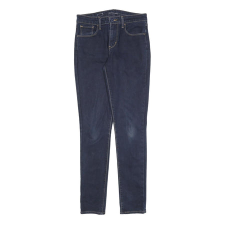 LEVI'S Womens Slim Fit Skinny Denim Jeans Blue W28 L32 Classic Cotton Blend Zip