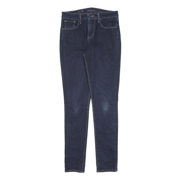 LEVI'S Womens Slim Fit Skinny Denim Jeans Blue W28 L32 Classic Cotton Blend Zip