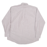 NAUTICA Mens Lilac & Purple Classic Fit Cotton Blend Shirt XL Button Down Casual