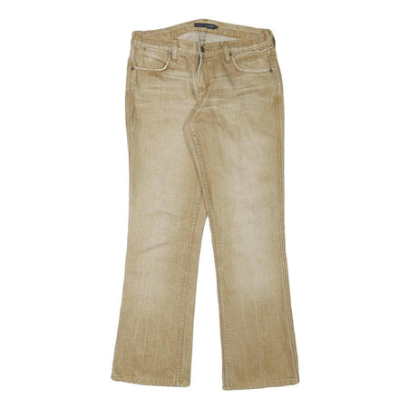 RALPH LAUREN Womens Regular Fit Beige Denim Jeans W30 L29 Embroidered Back