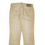 RALPH LAUREN Womens Regular Fit Beige Denim Jeans W30 L29 Embroidered Back