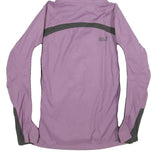 JACK WOLFSKIN Womens Purple & Grey Outdoor Jacket UK 16 Polyamide Zip Hooded