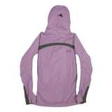 JACK WOLFSKIN Womens Purple & Grey Outdoor Jacket UK 16 Polyamide Zip Hooded
