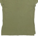 TOMMY HILFIGER Womens Green Short Sleeve Plain XS Polo Shirt Cotton Blend