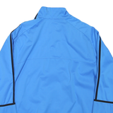 NIKE Mens Blue Jacket L Polyester Blend Plain Zip Sportswear Lightweight