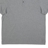 CALVIN KLEIN Mens Grey Polo Shirt XL Cotton Blend Short Sleeve Plain Casual