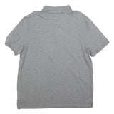 CALVIN KLEIN Mens Grey Polo Shirt XL Cotton Blend Short Sleeve Plain Casual