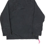 COLUMBIA Mens Black Neon Yellow Hooded Outdoor Jacket S Polyester Blend Zip