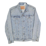 LEVI'S Mens Blue Denim Button Cotton Jacket M Classic Casual Outerwear