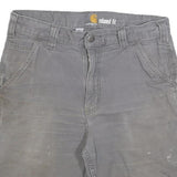 CARHARTT Mens Shorts Grey Casual Relaxed Fit M W30 Workwear Utility Cotton Blend