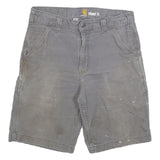 CARHARTT Mens Shorts Grey Casual Relaxed Fit M W30 Workwear Utility Cotton Blend