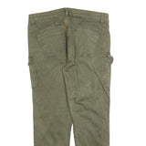 CHICOREE Womens Cotton Blend Olive Slim Cargo Trousers W34 L26 Casual Zip