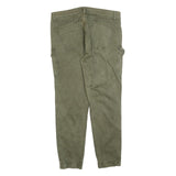 CHICOREE Womens Cotton Blend Olive Slim Cargo Trousers W34 L26 Casual Zip