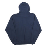 GILDAN Mens Navy Blue Thundering Herd Cotton Pullover Hoodie M Athletic