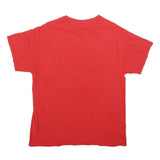 POPULAR POISON Mens Red Rebel Graphic T-Shirt L Short Sleeve Crew Neck Printed
